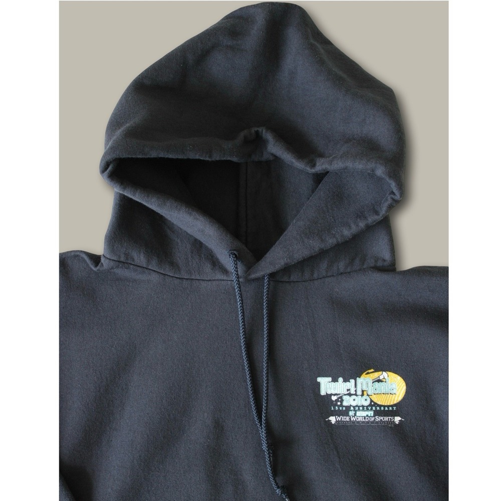 Champion Disney Twirl Mania 2010 Hoodie Medium Navy Blue Minnie Mouse Graphic - Picture 3 of 8